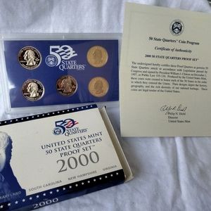 United States mint quarters S proof set